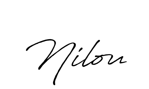 Create a beautiful signature design for name Nilou. With this signature (Antro_Vectra_Bolder) fonts, you can make a handwritten signature for free. Nilou signature style 7 images and pictures png