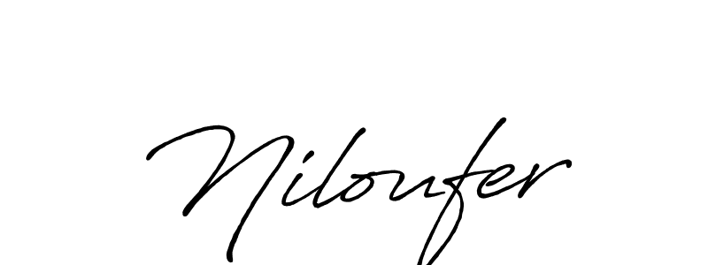 Also You can easily find your signature by using the search form. We will create Niloufer name handwritten signature images for you free of cost using Antro_Vectra_Bolder sign style. Niloufer signature style 7 images and pictures png