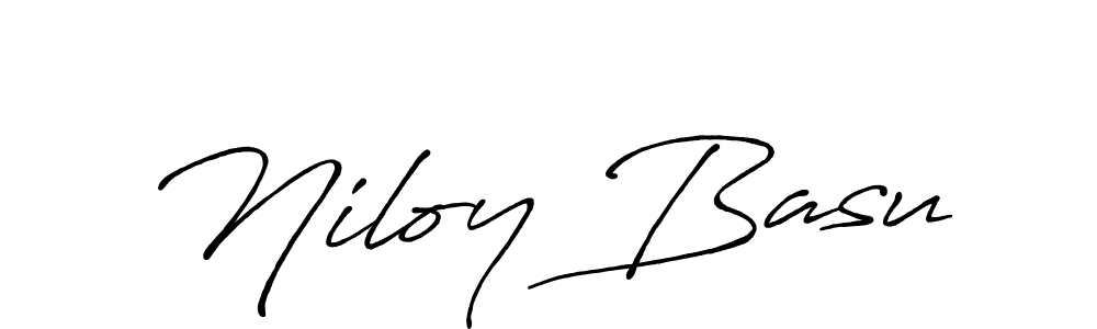 Use a signature maker to create a handwritten signature online. With this signature software, you can design (Antro_Vectra_Bolder) your own signature for name Niloy Basu. Niloy Basu signature style 7 images and pictures png