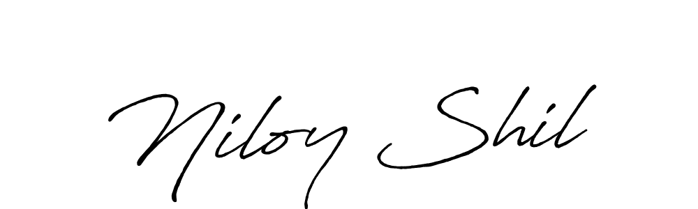 Niloy Shil stylish signature style. Best Handwritten Sign (Antro_Vectra_Bolder) for my name. Handwritten Signature Collection Ideas for my name Niloy Shil. Niloy Shil signature style 7 images and pictures png