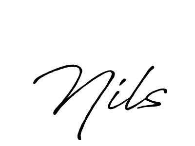 Nils stylish signature style. Best Handwritten Sign (Antro_Vectra_Bolder) for my name. Handwritten Signature Collection Ideas for my name Nils. Nils signature style 7 images and pictures png