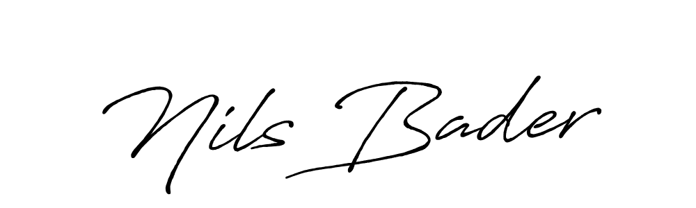 Make a short Nils Bader signature style. Manage your documents anywhere anytime using Antro_Vectra_Bolder. Create and add eSignatures, submit forms, share and send files easily. Nils Bader signature style 7 images and pictures png