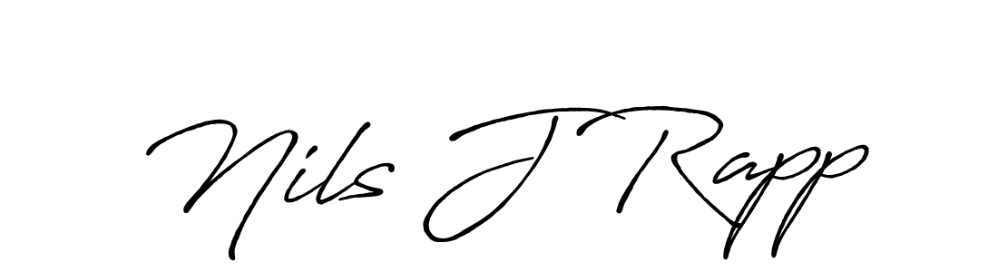 Create a beautiful signature design for name Nils J Rapp. With this signature (Antro_Vectra_Bolder) fonts, you can make a handwritten signature for free. Nils J Rapp signature style 7 images and pictures png