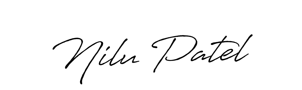 How to Draw Nilu Patel signature style? Antro_Vectra_Bolder is a latest design signature styles for name Nilu Patel. Nilu Patel signature style 7 images and pictures png