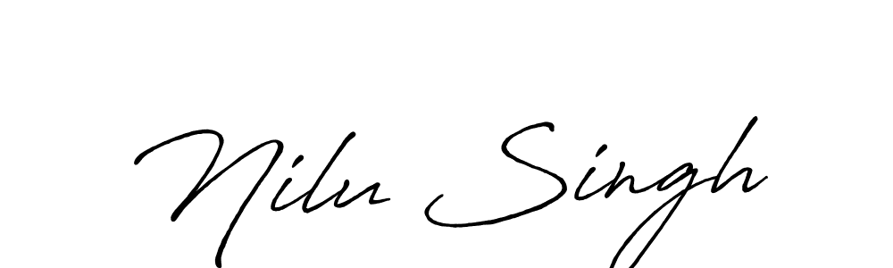 Design your own signature with our free online signature maker. With this signature software, you can create a handwritten (Antro_Vectra_Bolder) signature for name Nilu Singh. Nilu Singh signature style 7 images and pictures png