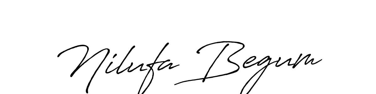 Design your own signature with our free online signature maker. With this signature software, you can create a handwritten (Antro_Vectra_Bolder) signature for name Nilufa Begum. Nilufa Begum signature style 7 images and pictures png