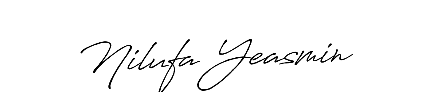 Nilufa Yeasmin stylish signature style. Best Handwritten Sign (Antro_Vectra_Bolder) for my name. Handwritten Signature Collection Ideas for my name Nilufa Yeasmin. Nilufa Yeasmin signature style 7 images and pictures png
