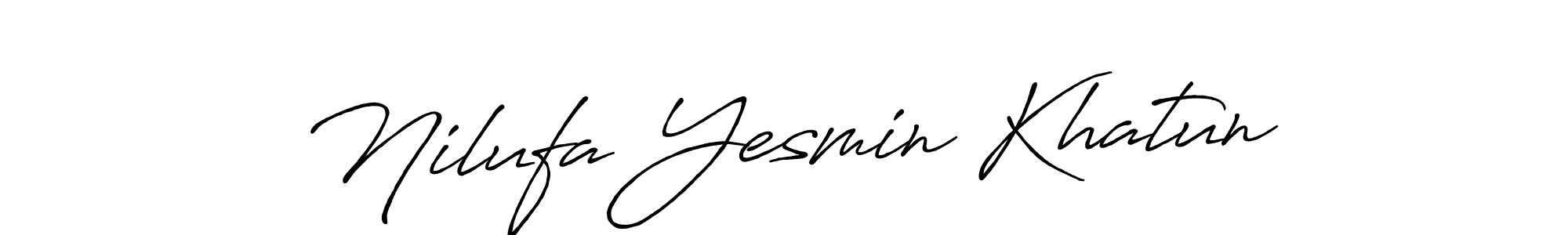 It looks lik you need a new signature style for name Nilufa Yesmin Khatun. Design unique handwritten (Antro_Vectra_Bolder) signature with our free signature maker in just a few clicks. Nilufa Yesmin Khatun signature style 7 images and pictures png