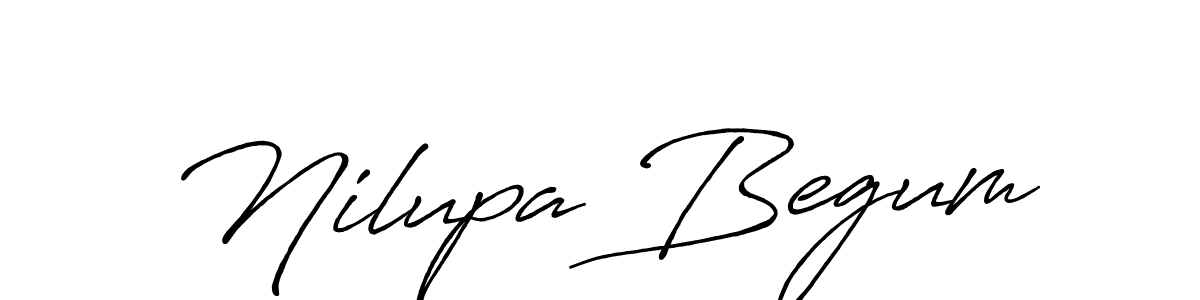 How to make Nilupa Begum name signature. Use Antro_Vectra_Bolder style for creating short signs online. This is the latest handwritten sign. Nilupa Begum signature style 7 images and pictures png