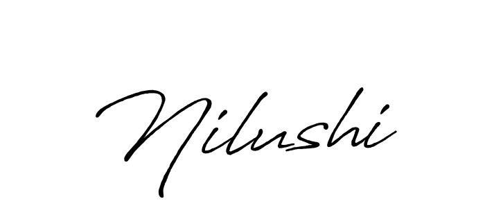 You can use this online signature creator to create a handwritten signature for the name Nilushi. This is the best online autograph maker. Nilushi signature style 7 images and pictures png