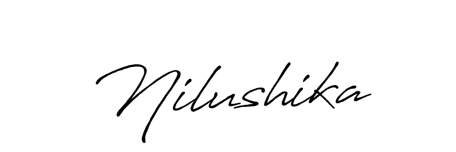 Make a beautiful signature design for name Nilushika. Use this online signature maker to create a handwritten signature for free. Nilushika signature style 7 images and pictures png