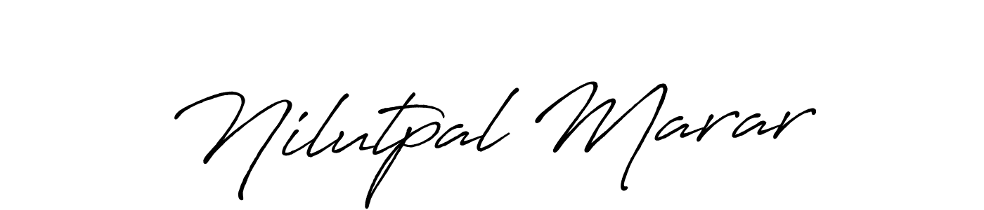 Antro_Vectra_Bolder is a professional signature style that is perfect for those who want to add a touch of class to their signature. It is also a great choice for those who want to make their signature more unique. Get Nilutpal Marar name to fancy signature for free. Nilutpal Marar signature style 7 images and pictures png