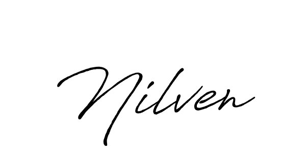 if you are searching for the best signature style for your name Nilven. so please give up your signature search. here we have designed multiple signature styles  using Antro_Vectra_Bolder. Nilven signature style 7 images and pictures png