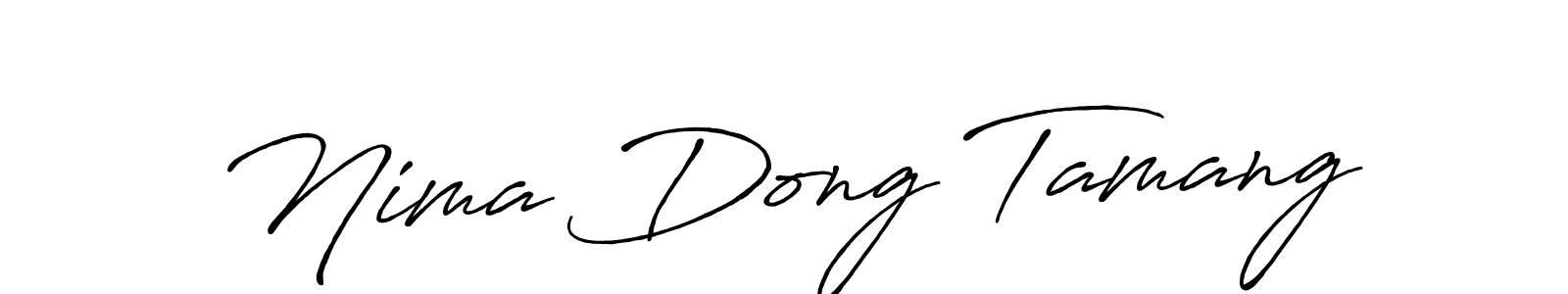 The best way (Antro_Vectra_Bolder) to make a short signature is to pick only two or three words in your name. The name Nima Dong Tamang include a total of six letters. For converting this name. Nima Dong Tamang signature style 7 images and pictures png