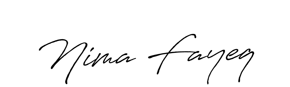 Use a signature maker to create a handwritten signature online. With this signature software, you can design (Antro_Vectra_Bolder) your own signature for name Nima Fayeq. Nima Fayeq signature style 7 images and pictures png