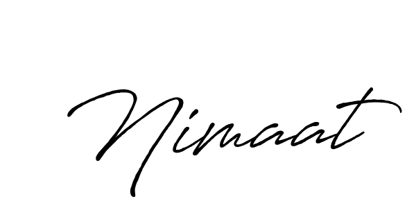 How to make Nimaat signature? Antro_Vectra_Bolder is a professional autograph style. Create handwritten signature for Nimaat name. Nimaat signature style 7 images and pictures png