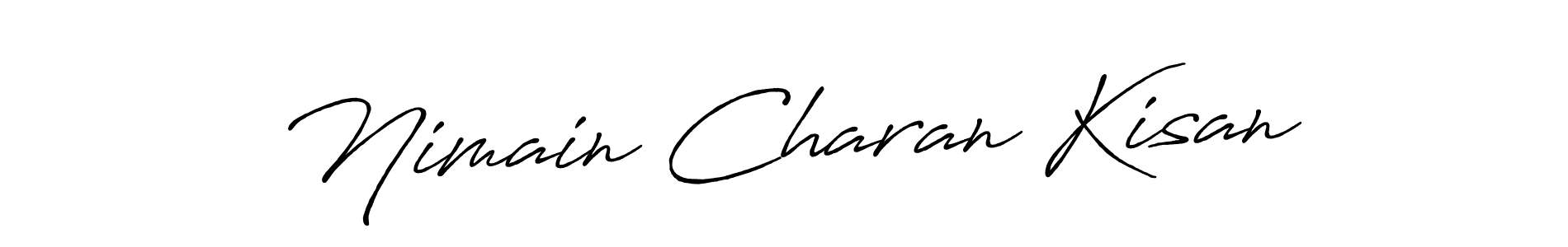 Similarly Antro_Vectra_Bolder is the best handwritten signature design. Signature creator online .You can use it as an online autograph creator for name Nimain Charan Kisan. Nimain Charan Kisan signature style 7 images and pictures png