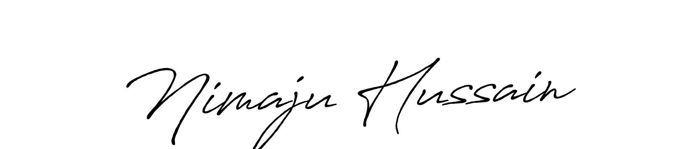 Similarly Antro_Vectra_Bolder is the best handwritten signature design. Signature creator online .You can use it as an online autograph creator for name Nimaju Hussain. Nimaju Hussain signature style 7 images and pictures png