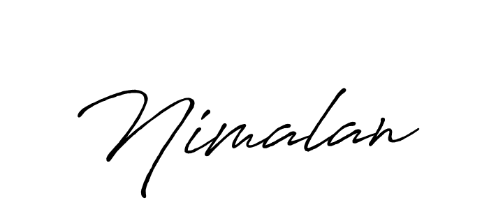 Also we have Nimalan name is the best signature style. Create professional handwritten signature collection using Antro_Vectra_Bolder autograph style. Nimalan signature style 7 images and pictures png