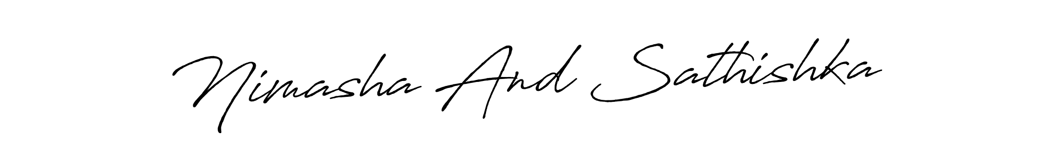 Check out images of Autograph of Nimasha And Sathishka name. Actor Nimasha And Sathishka Signature Style. Antro_Vectra_Bolder is a professional sign style online. Nimasha And Sathishka signature style 7 images and pictures png