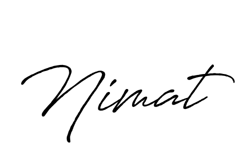 Also You can easily find your signature by using the search form. We will create Nimat name handwritten signature images for you free of cost using Antro_Vectra_Bolder sign style. Nimat signature style 7 images and pictures png