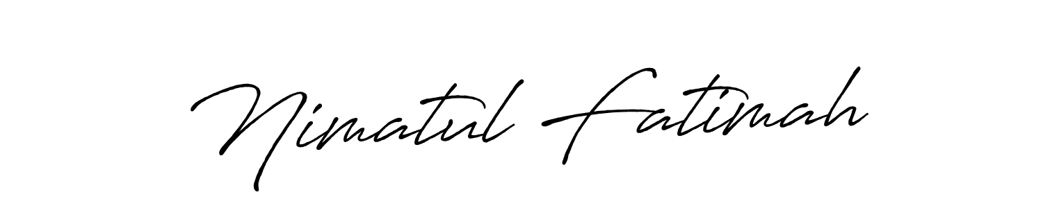 Also we have Nimatul Fatimah name is the best signature style. Create professional handwritten signature collection using Antro_Vectra_Bolder autograph style. Nimatul Fatimah signature style 7 images and pictures png