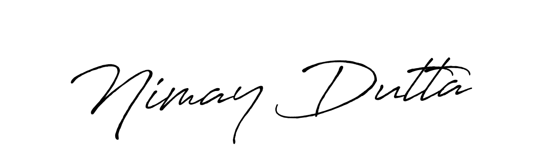 Use a signature maker to create a handwritten signature online. With this signature software, you can design (Antro_Vectra_Bolder) your own signature for name Nimay Dutta. Nimay Dutta signature style 7 images and pictures png