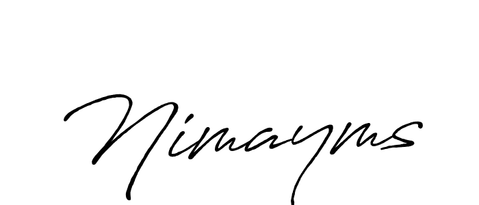 You can use this online signature creator to create a handwritten signature for the name Nimayms. This is the best online autograph maker. Nimayms signature style 7 images and pictures png