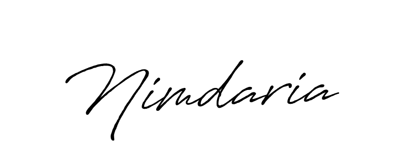 Create a beautiful signature design for name Nimdaria. With this signature (Antro_Vectra_Bolder) fonts, you can make a handwritten signature for free. Nimdaria signature style 7 images and pictures png