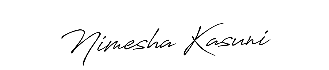 if you are searching for the best signature style for your name Nimesha Kasuni. so please give up your signature search. here we have designed multiple signature styles  using Antro_Vectra_Bolder. Nimesha Kasuni signature style 7 images and pictures png