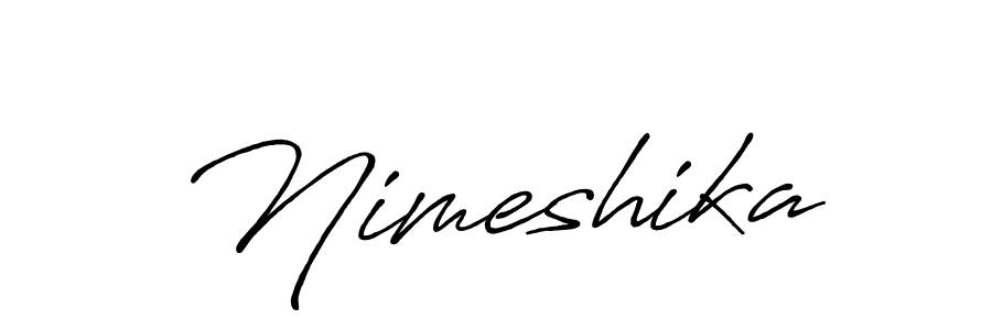 Antro_Vectra_Bolder is a professional signature style that is perfect for those who want to add a touch of class to their signature. It is also a great choice for those who want to make their signature more unique. Get Nimeshika name to fancy signature for free. Nimeshika signature style 7 images and pictures png