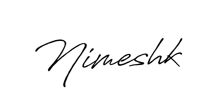 Once you've used our free online signature maker to create your best signature Antro_Vectra_Bolder style, it's time to enjoy all of the benefits that Nimeshk name signing documents. Nimeshk signature style 7 images and pictures png