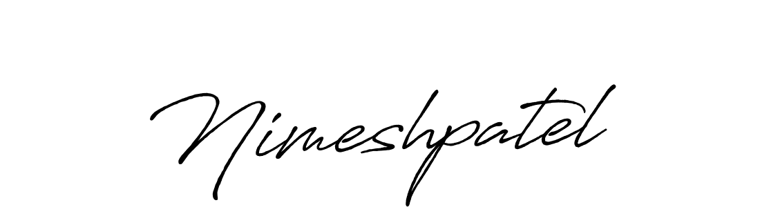 It looks lik you need a new signature style for name Nimeshpatel. Design unique handwritten (Antro_Vectra_Bolder) signature with our free signature maker in just a few clicks. Nimeshpatel signature style 7 images and pictures png