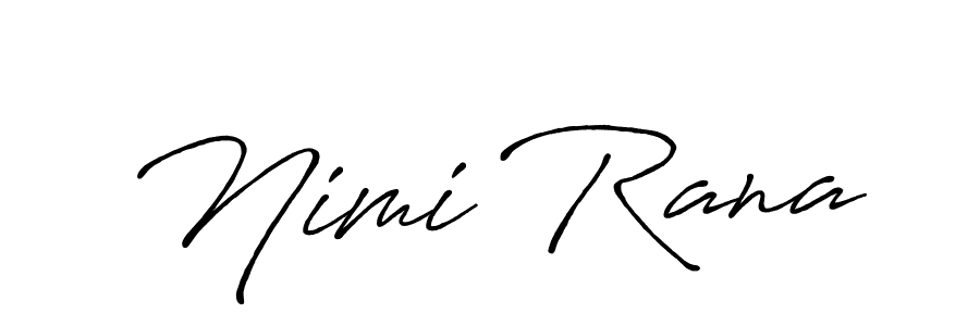 Use a signature maker to create a handwritten signature online. With this signature software, you can design (Antro_Vectra_Bolder) your own signature for name Nimi Rana. Nimi Rana signature style 7 images and pictures png