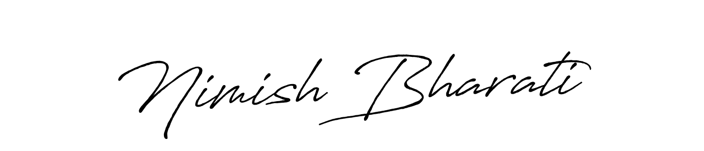 Once you've used our free online signature maker to create your best signature Antro_Vectra_Bolder style, it's time to enjoy all of the benefits that Nimish Bharati name signing documents. Nimish Bharati signature style 7 images and pictures png