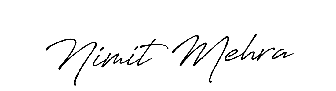 How to Draw Nimit Mehra signature style? Antro_Vectra_Bolder is a latest design signature styles for name Nimit Mehra. Nimit Mehra signature style 7 images and pictures png
