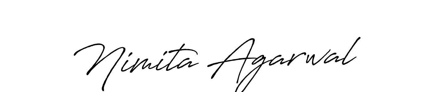 Make a beautiful signature design for name Nimita Agarwal. Use this online signature maker to create a handwritten signature for free. Nimita Agarwal signature style 7 images and pictures png