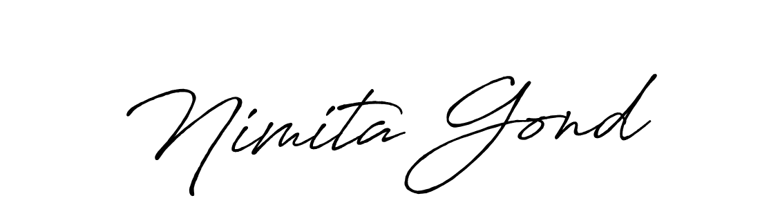 See photos of Nimita Gond official signature by Spectra . Check more albums & portfolios. Read reviews & check more about Antro_Vectra_Bolder font. Nimita Gond signature style 7 images and pictures png