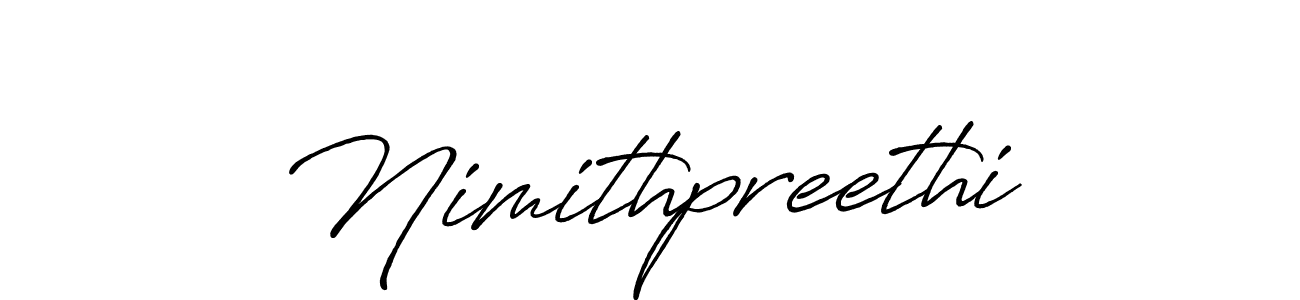 Antro_Vectra_Bolder is a professional signature style that is perfect for those who want to add a touch of class to their signature. It is also a great choice for those who want to make their signature more unique. Get Nimithpreethi name to fancy signature for free. Nimithpreethi signature style 7 images and pictures png