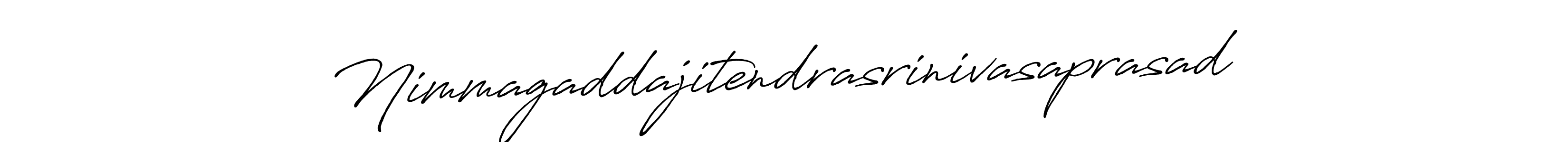 The best way (Antro_Vectra_Bolder) to make a short signature is to pick only two or three words in your name. The name Nimmagaddajitendrasrinivasaprasad include a total of six letters. For converting this name. Nimmagaddajitendrasrinivasaprasad signature style 7 images and pictures png