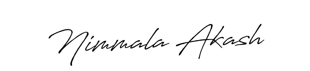 Design your own signature with our free online signature maker. With this signature software, you can create a handwritten (Antro_Vectra_Bolder) signature for name Nimmala Akash. Nimmala Akash signature style 7 images and pictures png