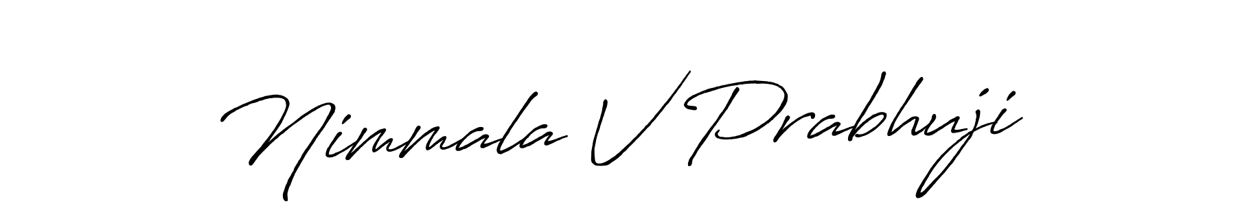 Nimmala V Prabhuji stylish signature style. Best Handwritten Sign (Antro_Vectra_Bolder) for my name. Handwritten Signature Collection Ideas for my name Nimmala V Prabhuji. Nimmala V Prabhuji signature style 7 images and pictures png