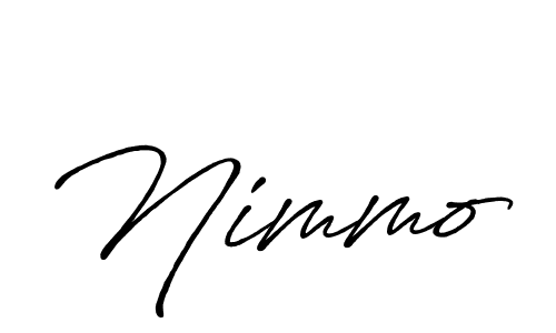 Create a beautiful signature design for name Nimmo. With this signature (Antro_Vectra_Bolder) fonts, you can make a handwritten signature for free. Nimmo signature style 7 images and pictures png