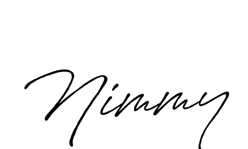 It looks lik you need a new signature style for name Nimmy. Design unique handwritten (Antro_Vectra_Bolder) signature with our free signature maker in just a few clicks. Nimmy signature style 7 images and pictures png