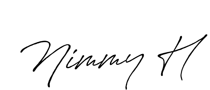 This is the best signature style for the Nimmy H name. Also you like these signature font (Antro_Vectra_Bolder). Mix name signature. Nimmy H signature style 7 images and pictures png