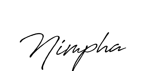 Make a beautiful signature design for name Nimpha. With this signature (Antro_Vectra_Bolder) style, you can create a handwritten signature for free. Nimpha signature style 7 images and pictures png