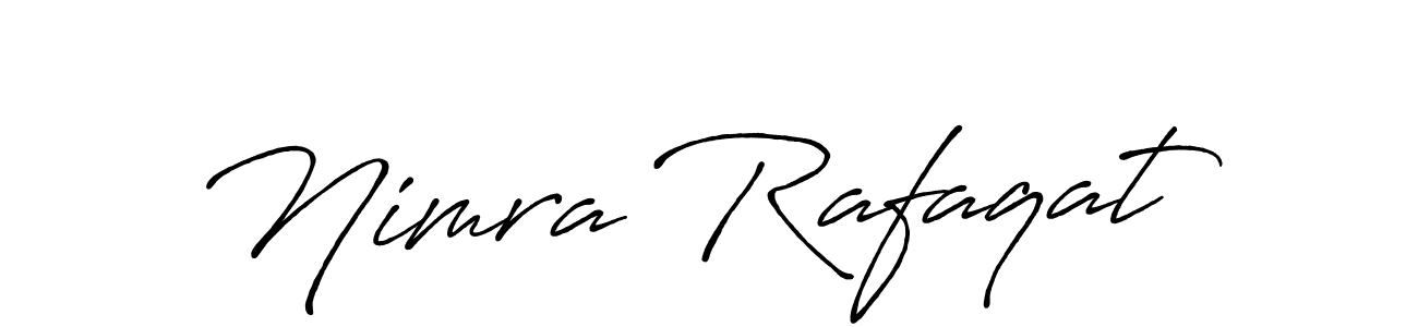 Nimra Rafaqat stylish signature style. Best Handwritten Sign (Antro_Vectra_Bolder) for my name. Handwritten Signature Collection Ideas for my name Nimra Rafaqat. Nimra Rafaqat signature style 7 images and pictures png