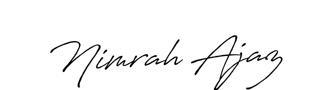 How to Draw Nimrah Ajaz signature style? Antro_Vectra_Bolder is a latest design signature styles for name Nimrah Ajaz. Nimrah Ajaz signature style 7 images and pictures png