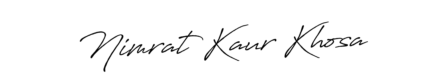 How to Draw Nimrat Kaur Khosa signature style? Antro_Vectra_Bolder is a latest design signature styles for name Nimrat Kaur Khosa. Nimrat Kaur Khosa signature style 7 images and pictures png