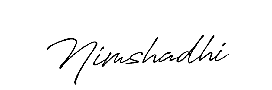 Also You can easily find your signature by using the search form. We will create Nimshadhi name handwritten signature images for you free of cost using Antro_Vectra_Bolder sign style. Nimshadhi signature style 7 images and pictures png